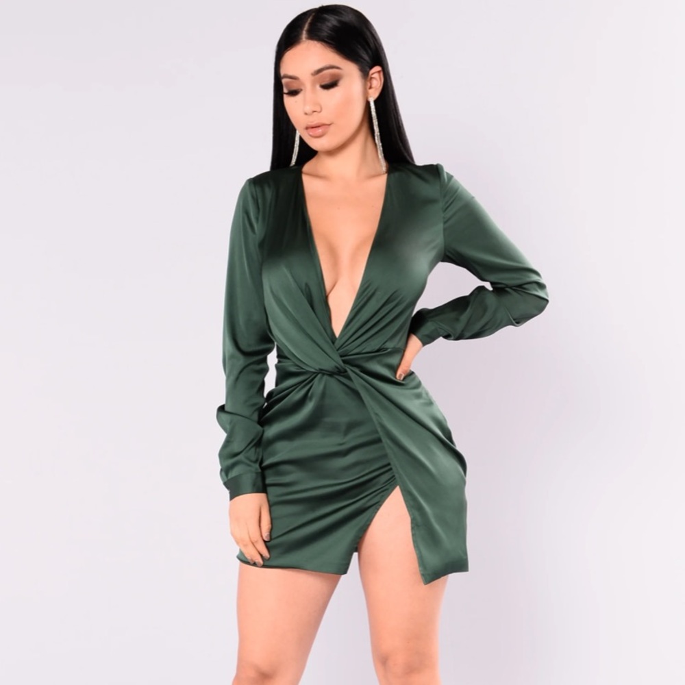 Sugar Free Dress - Hunter Green